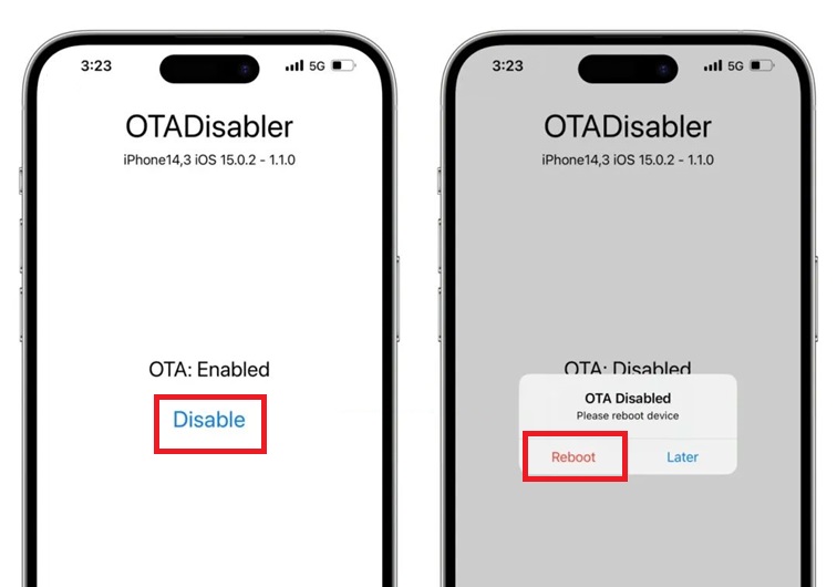 巨魔专属，OTADisabler一键永久屏蔽iOS系统更新工具